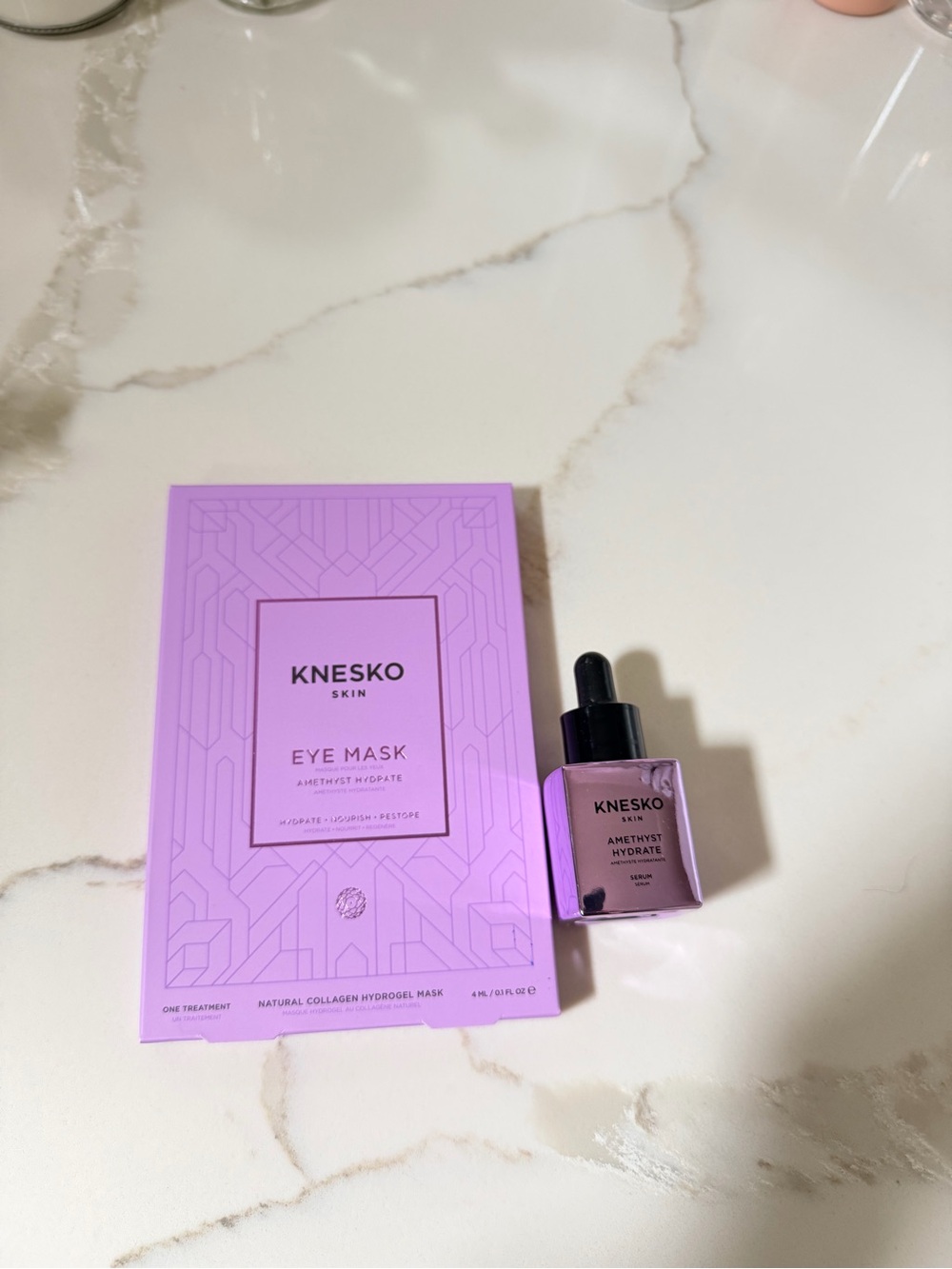 KNESKO Amethyst Hydrate Eye Mask & Serum - Lavender